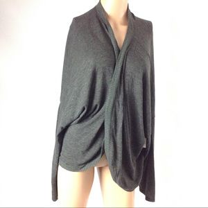 New Women's Longsleeve Cardigan Gray XXL